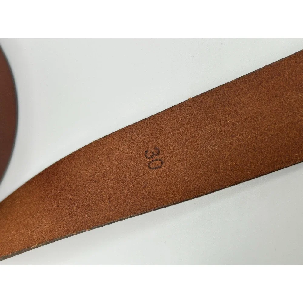 J. Crew Mens Italian Leather Belt Size 30 Brown Classic‎ Preppy Everyday